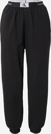 Pantaloni con pieghe Calvin Klein Underwear di colore nero / bianco, Visualizzazione prodotti