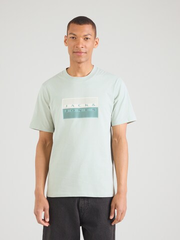 JACK & JONES Shirt 'JCOFUSION' in Green: front