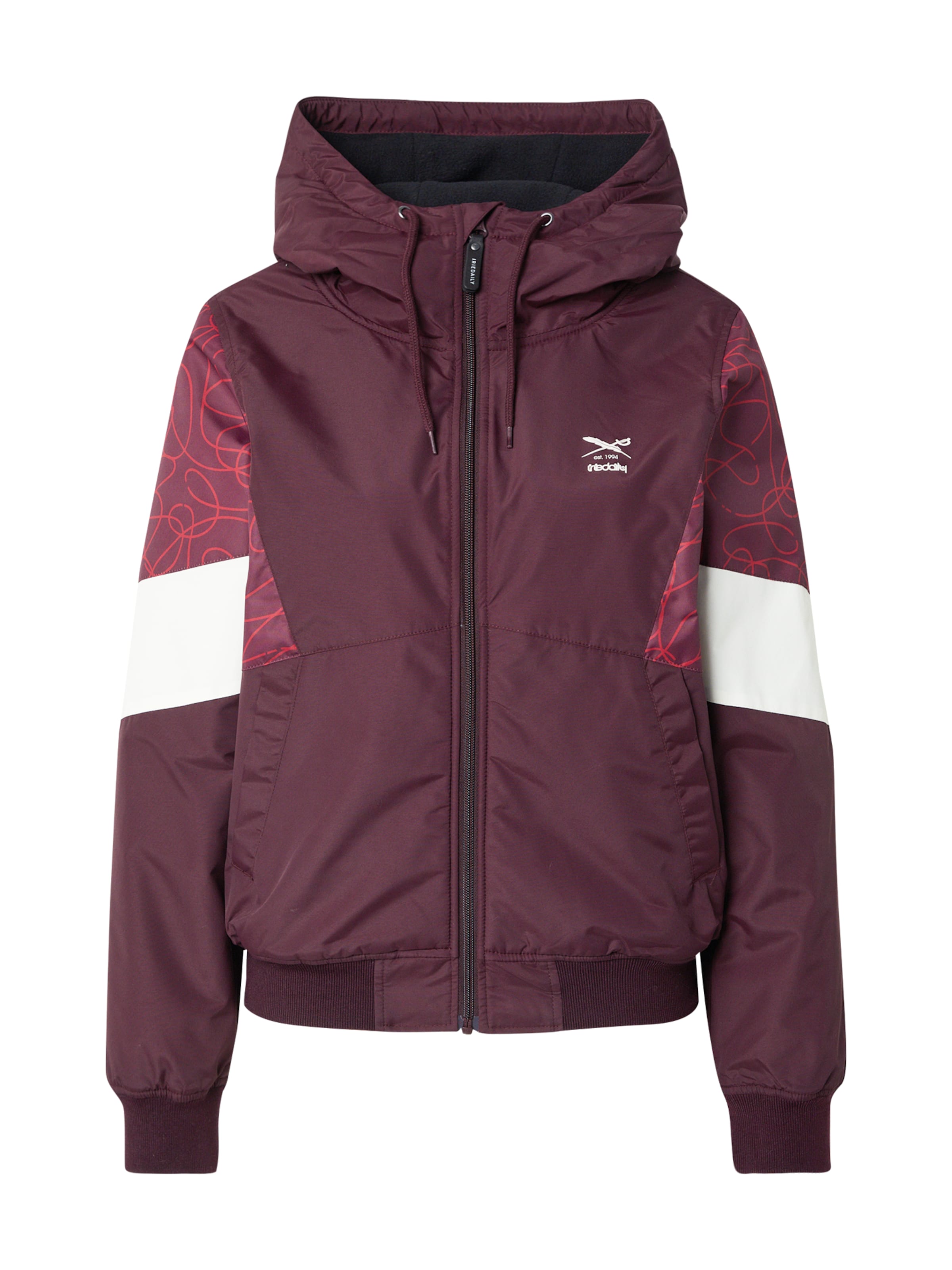 Iriedaily Φθινοπωρινό και ανοιξιάτικο μπουφάν 'Blotchy' σε κόκκινο: μπροστά