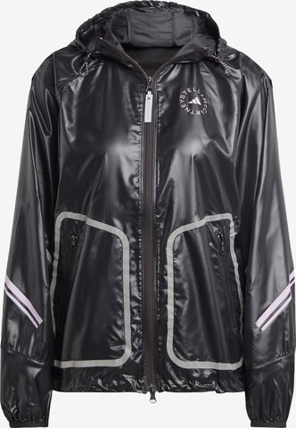 ADIDAS BY STELLA MCCARTNEY Athletic Jacket 'TruePace' in Black: front