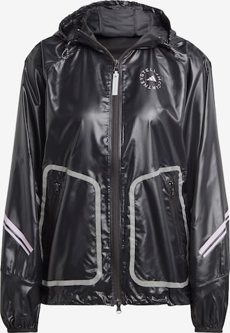 ADIDAS BY STELLA MCCARTNEY Sportjacke 'TruePace' in Schwarz: predná strana