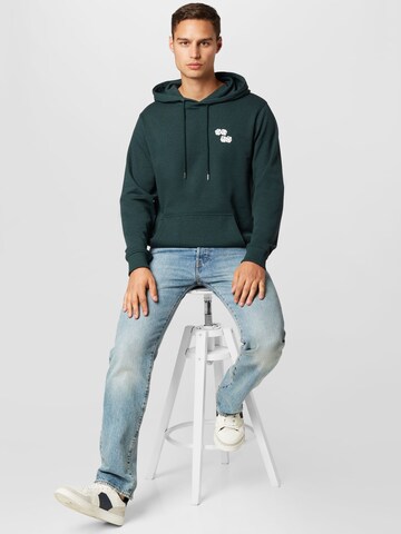 Only & Sons Sweatshirt 'AWKWARD' in Green