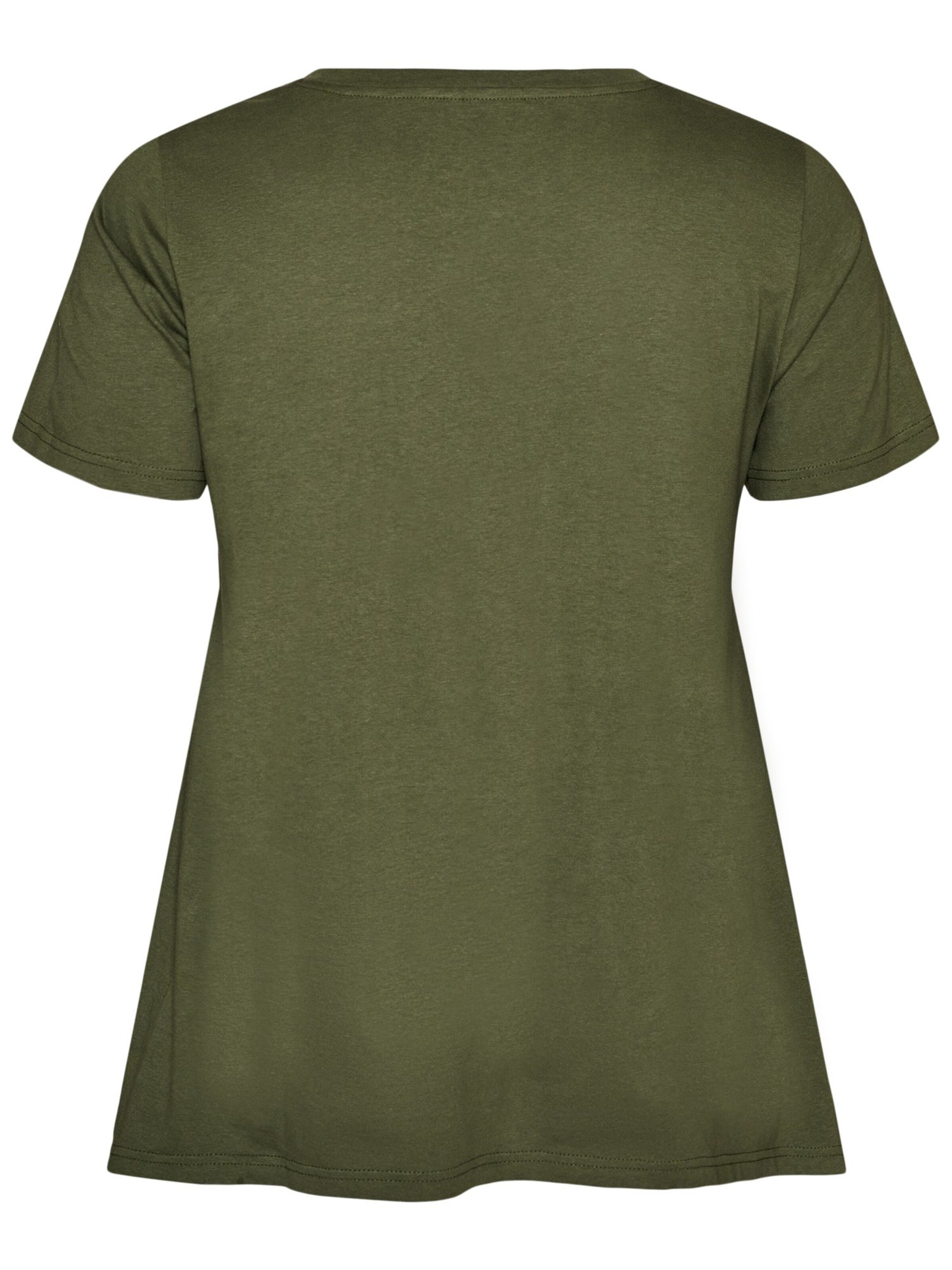 Zizzi Shirt 'VMY' in Green