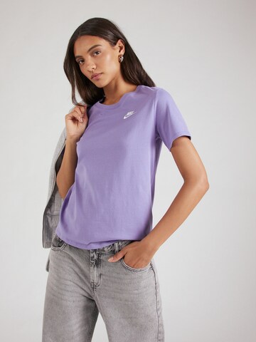 Nike Sportswear Shirt 'Club Essential' in Purple: front