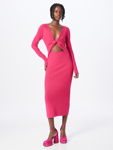 BZR Πλεκτό φόρεμα 'Lela Jenner' σε ροζ