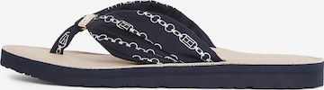 TOMMY HILFIGER T-bar sandals in Blue: front