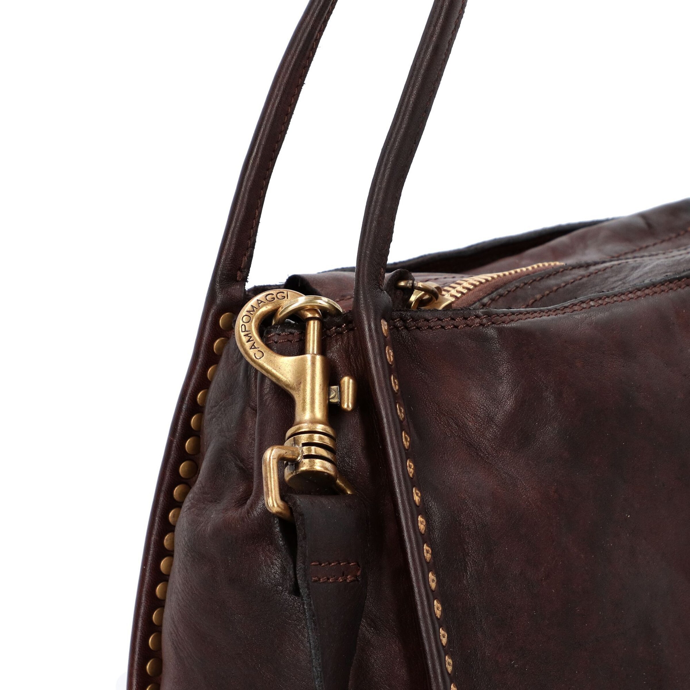 Campomaggi Schoudertas 'Viola' in Bruin