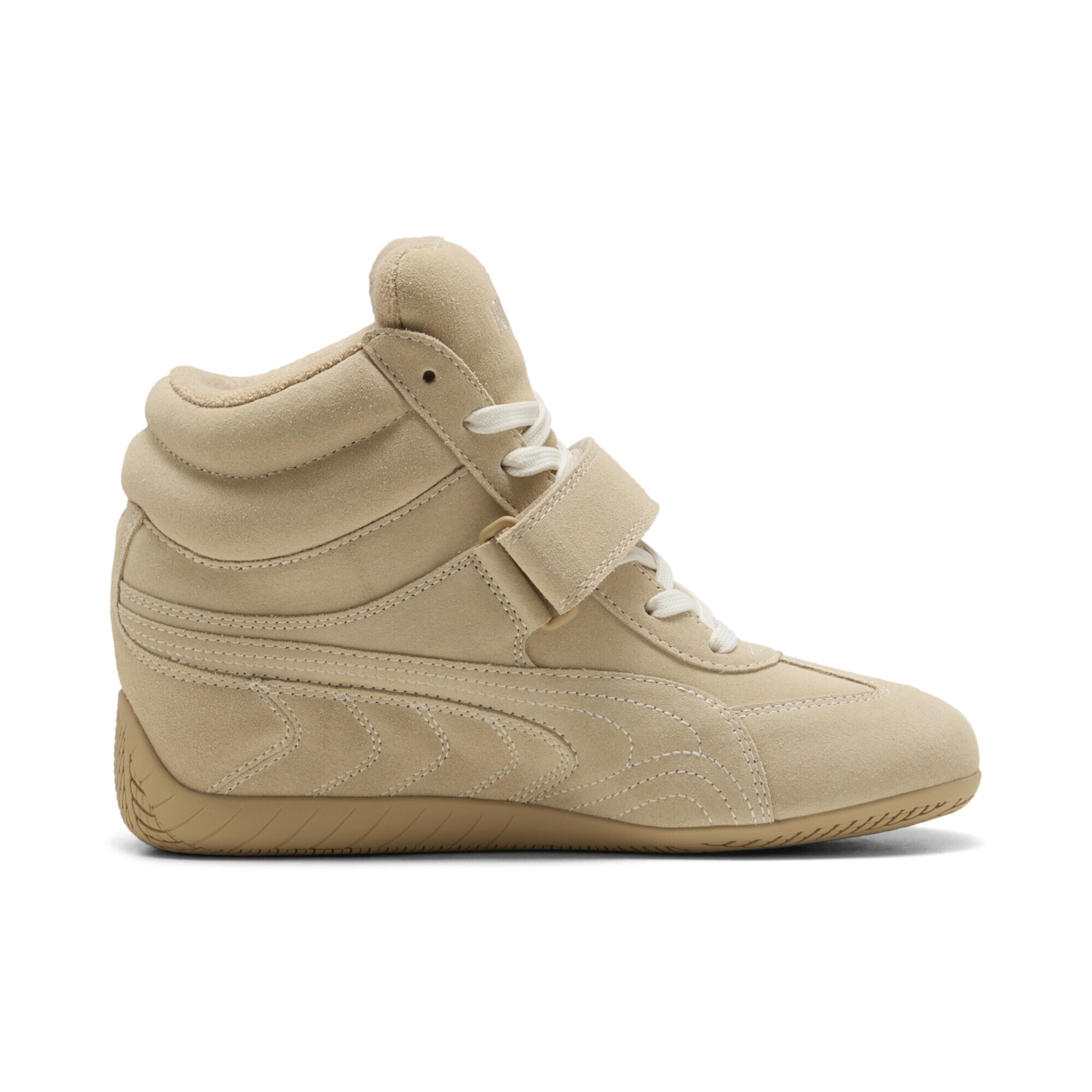PUMA Sneakers hoog 'Speedcat Wedge' in Beige
