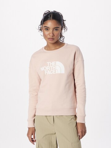 THE NORTH FACE Sweatshirt 'Drew Peak' in Roze: voorkant