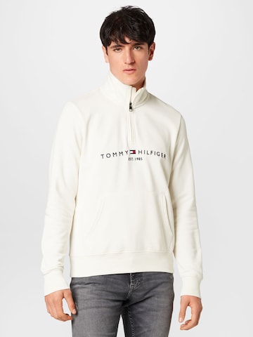 Sweat-shirt TOMMY HILFIGER en blanc : devant