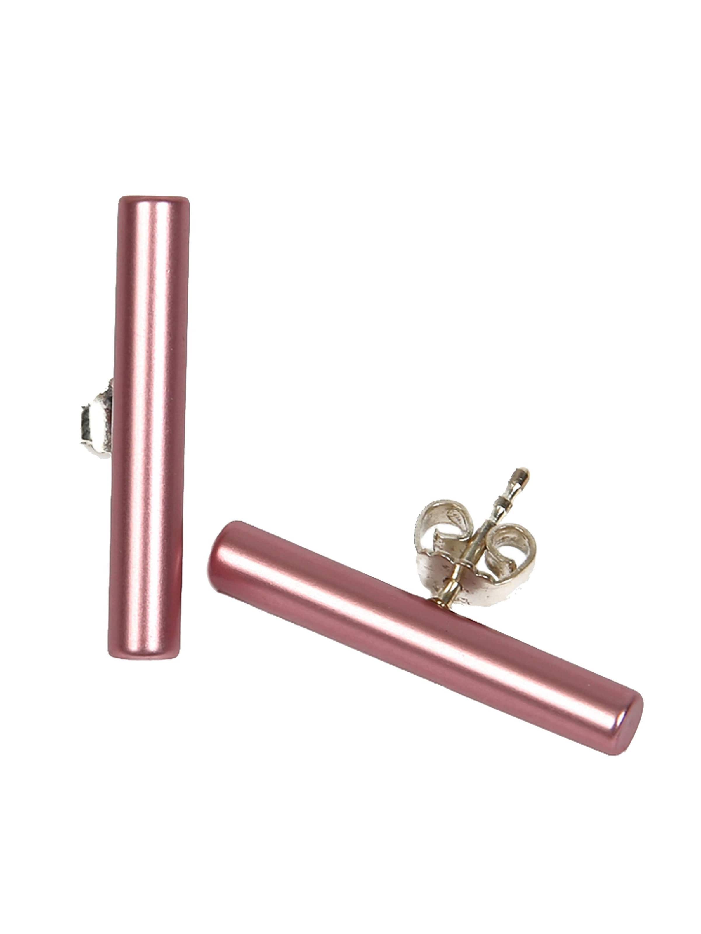 DeMarie Earrings in Pink: front