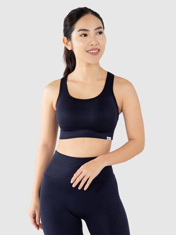 Bustier Soutien-gorge de sport 'Aware' Smilodox en bleu : devant