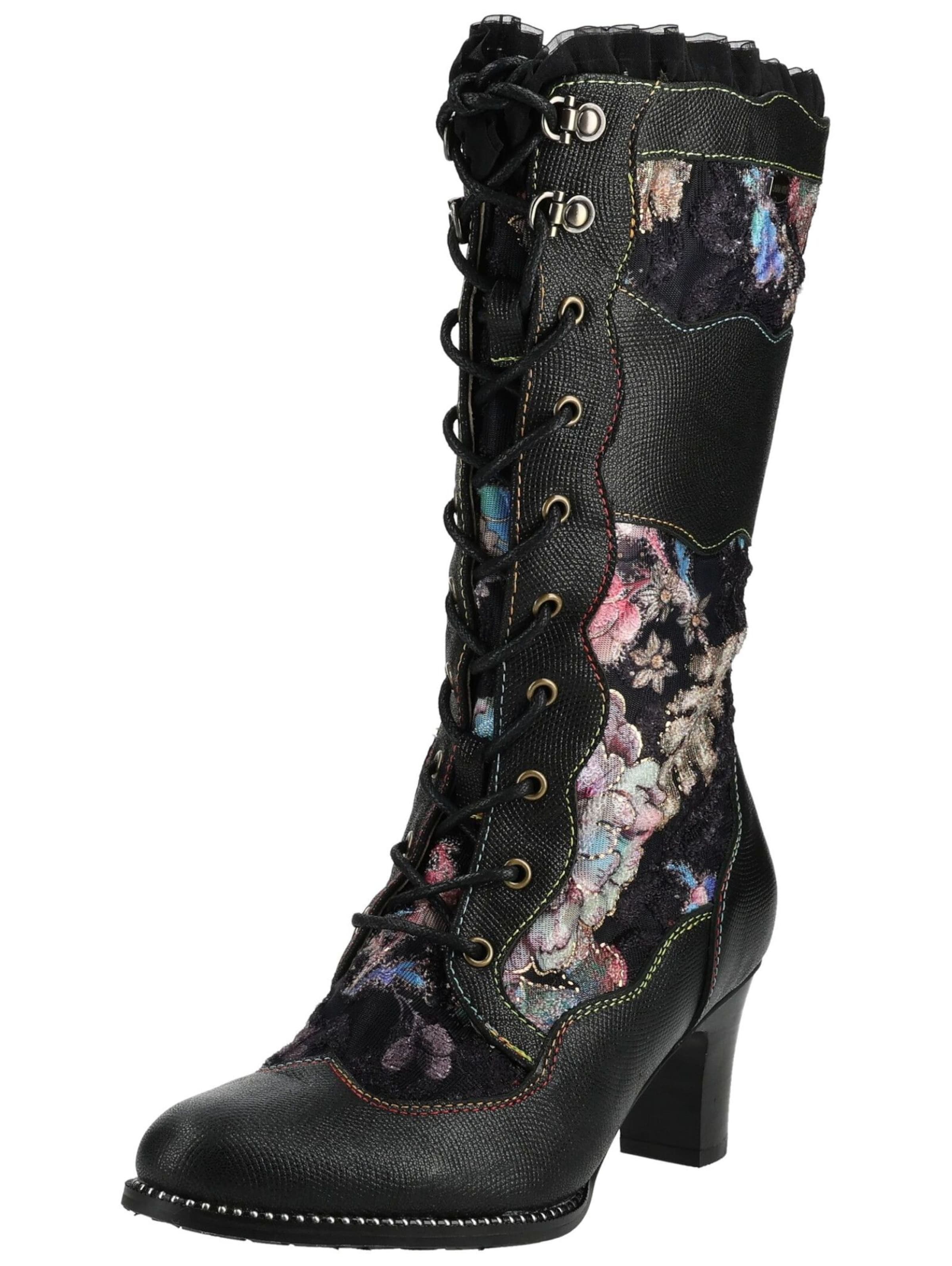 Bottes à lacets Laura Vita en noir : devant