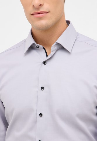 ETERNA Slim fit Zakelijk overhemd in Zilver