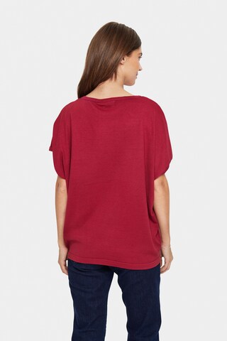 SAINT TROPEZ Pullover 'Mila' in Rot