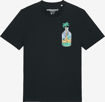 Watapparel Shirt ' Holiday in a bottle ' in Black: front
