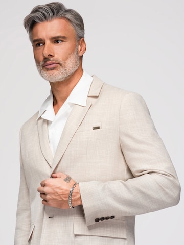 Coupe regular Veste de costume Ombre en beige
