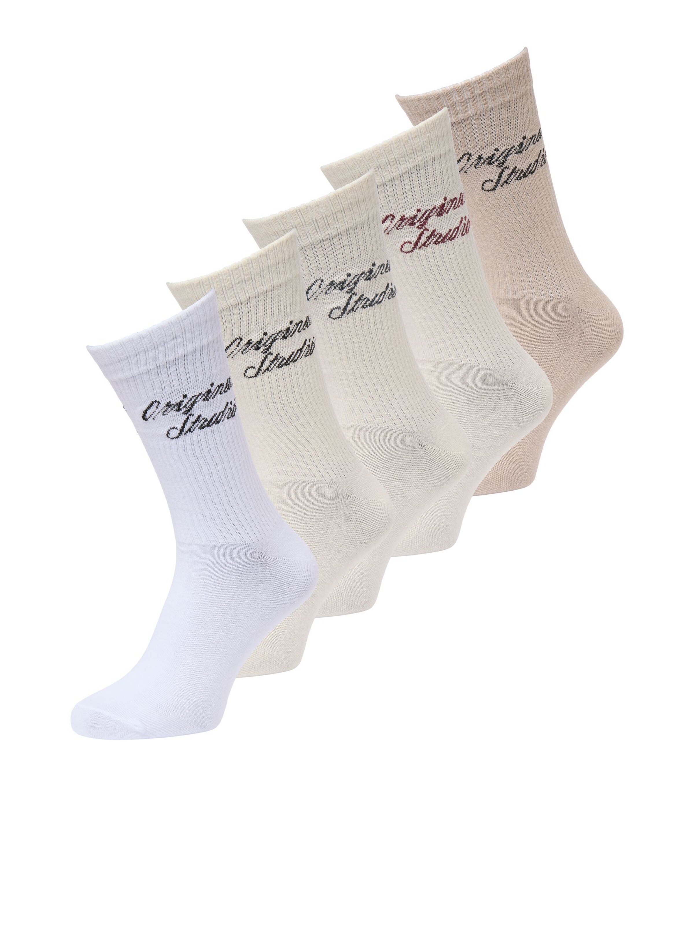 JACK & JONES Chaussettes en 41-46 en blanc, Vue avec produit