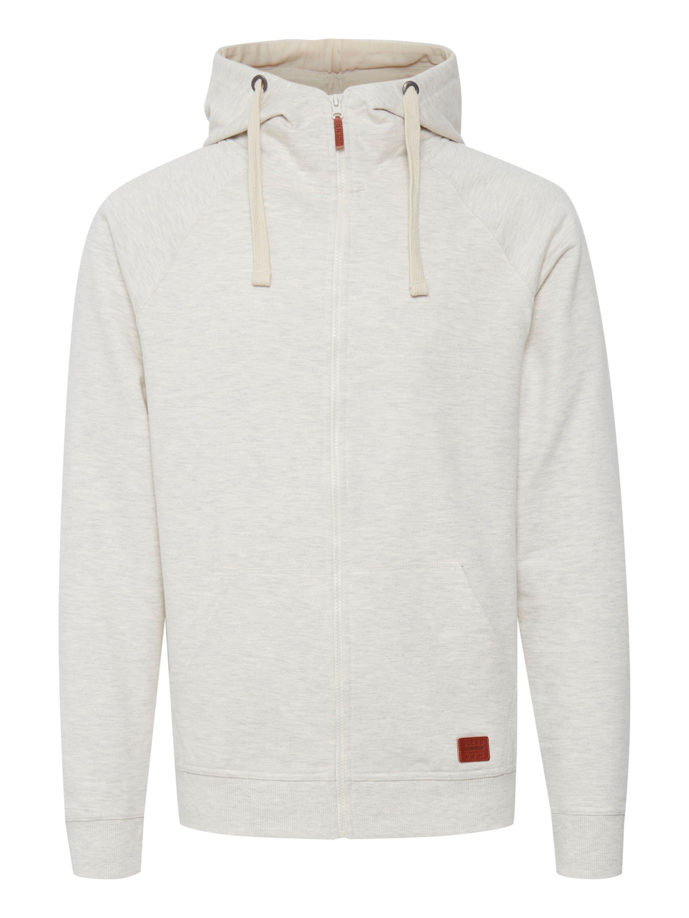 BLEND Sweatvest 'Speedy' in Beige: voorkant