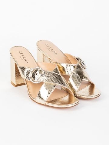 Celena Pantolette 'Chene' in Gold