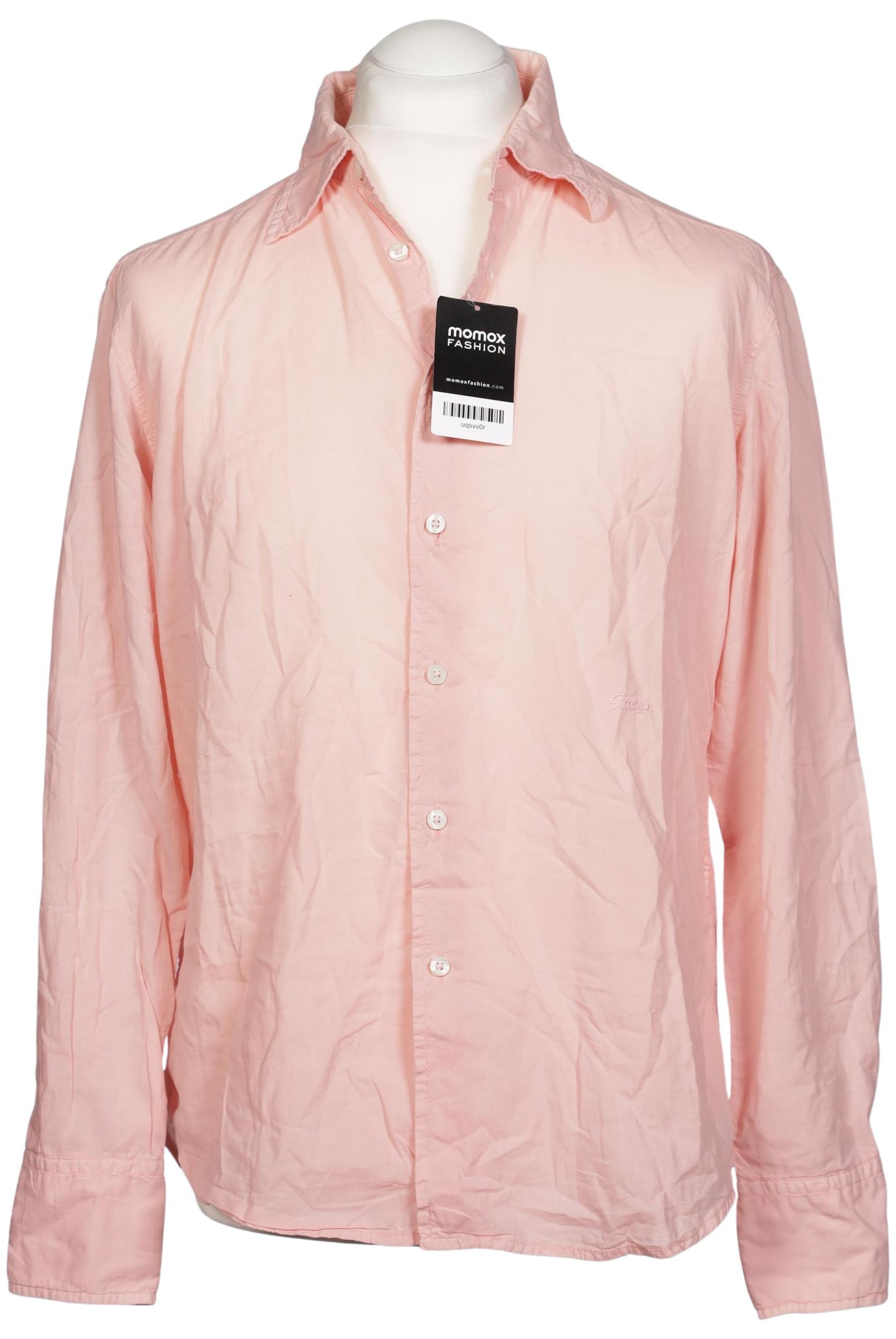 GUESS Button Up Shirt in M in Pink: front