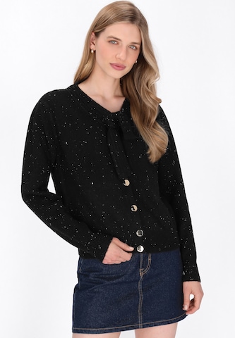 DreiMaster Vintage Gebreid vest in Zwart: voorkant