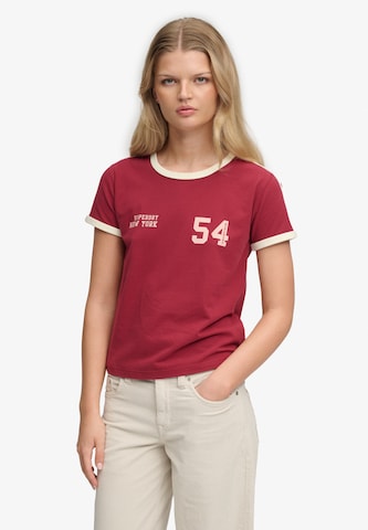T-shirt Superdry & Co en rouge : devant