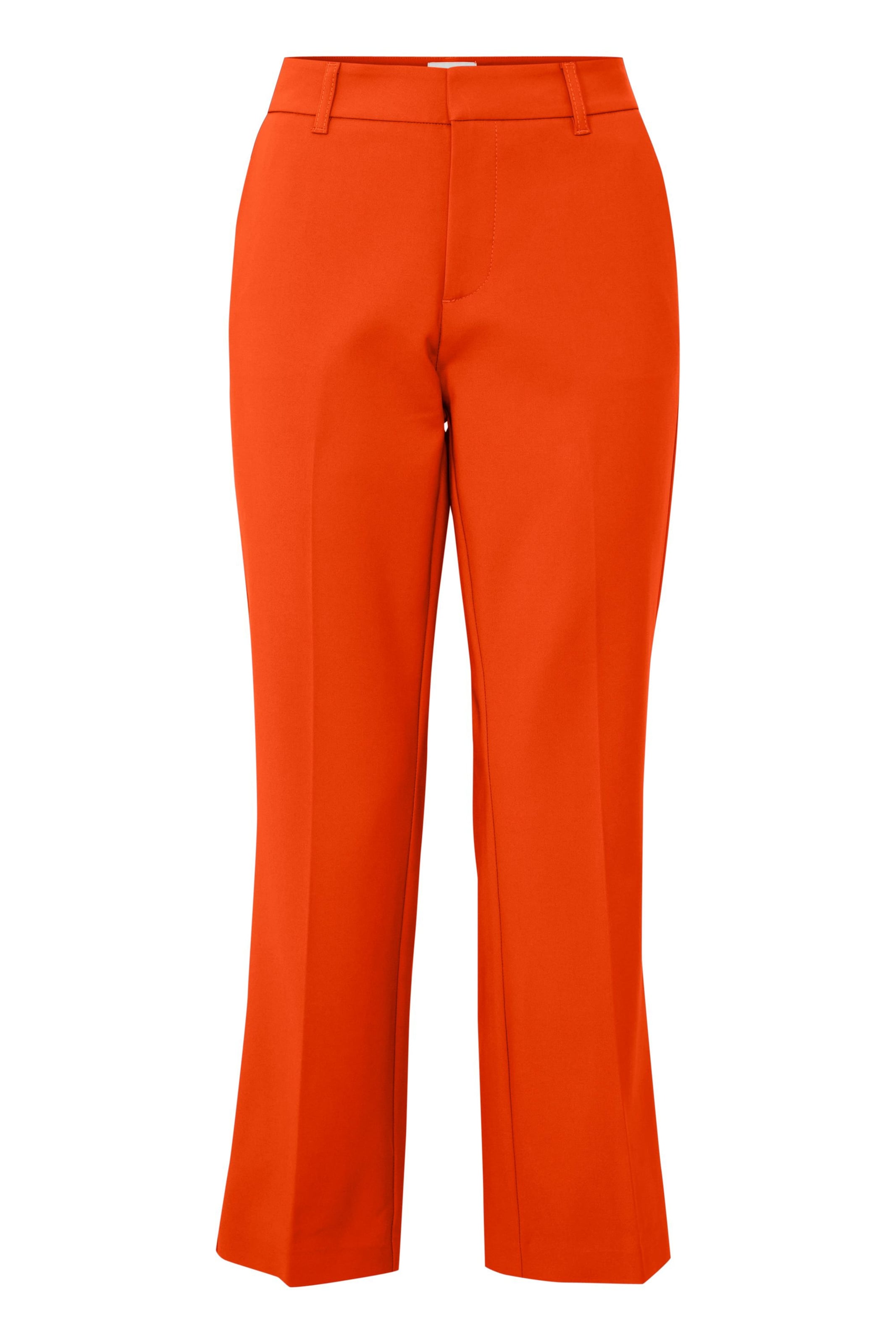 PULZ Jeans Flared Trousers 'Bindy' in Red: front