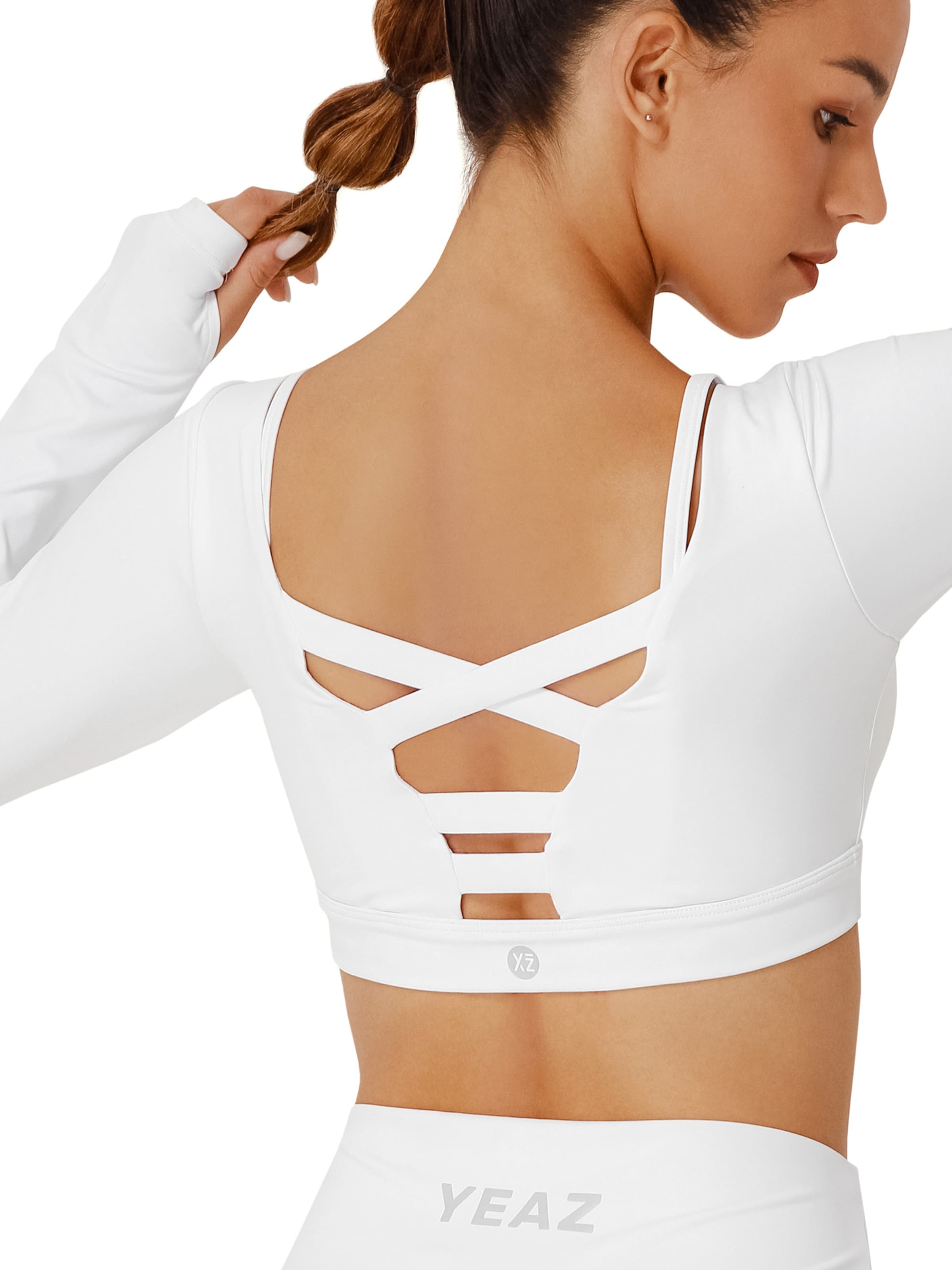 T-shirt fonctionnel 'Horizon' YEAZ en blanc