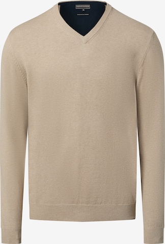 Finshley & Harding Trui in Wit: voorkant