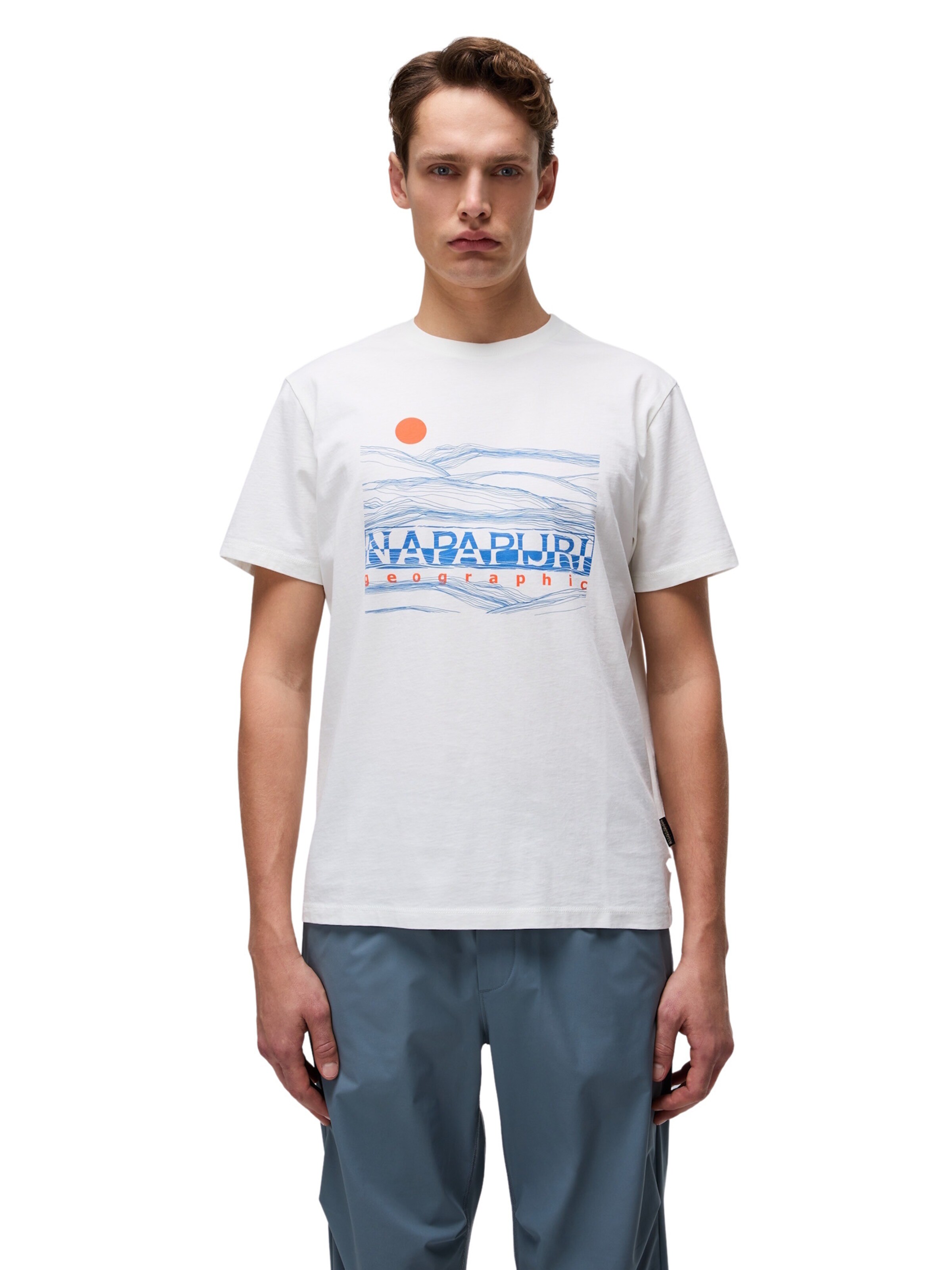 T-Shirt 'Buti' NAPAPIJRI en blanc : devant