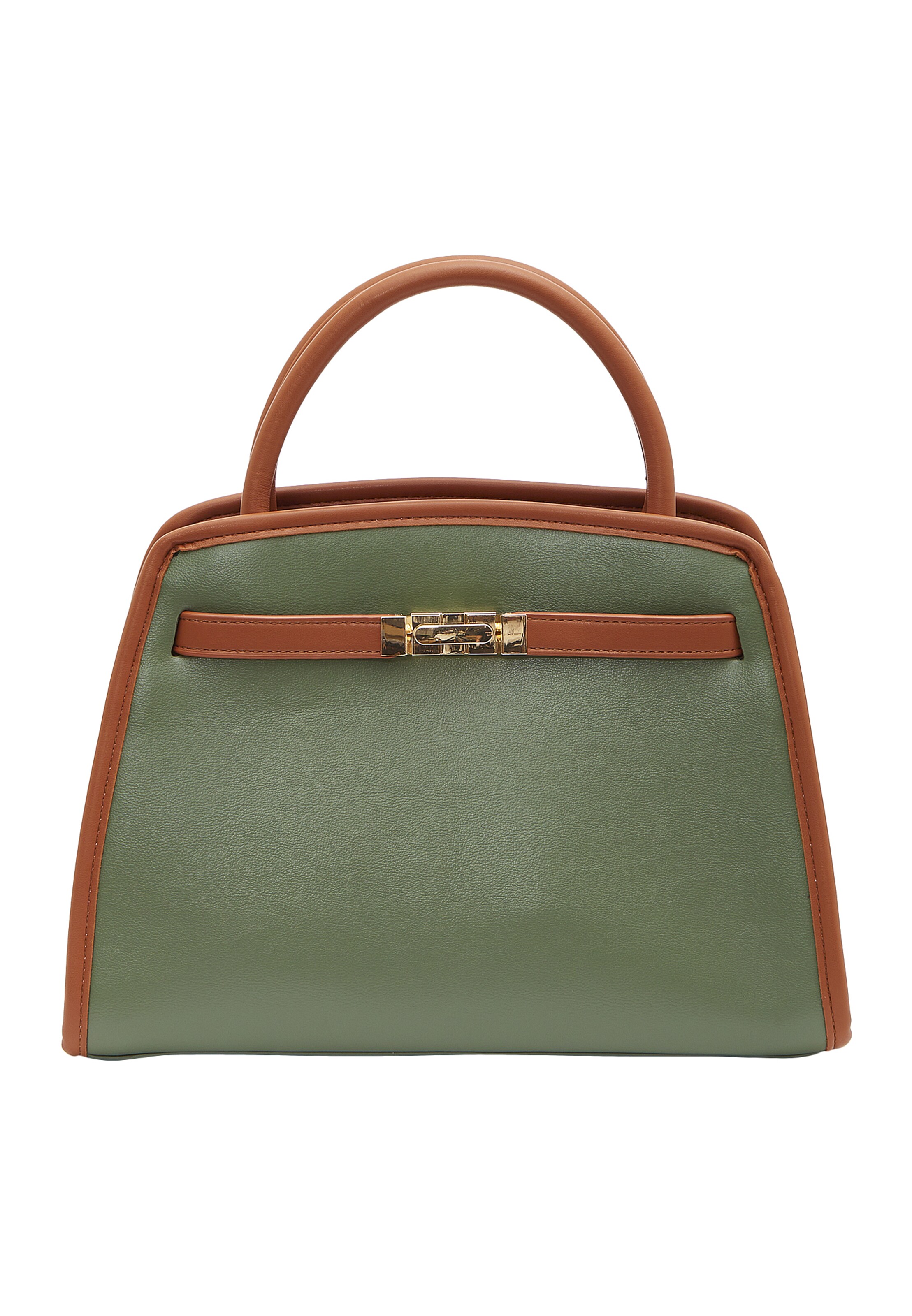 Usha Handtas in Groen: voorkant