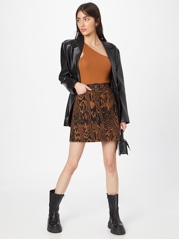 modström Skirt 'Mateo' in Brown