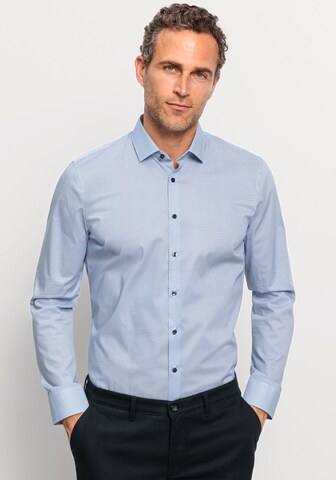 OLYMP Slim Fit Businesshemd in Blau: Vorderseite