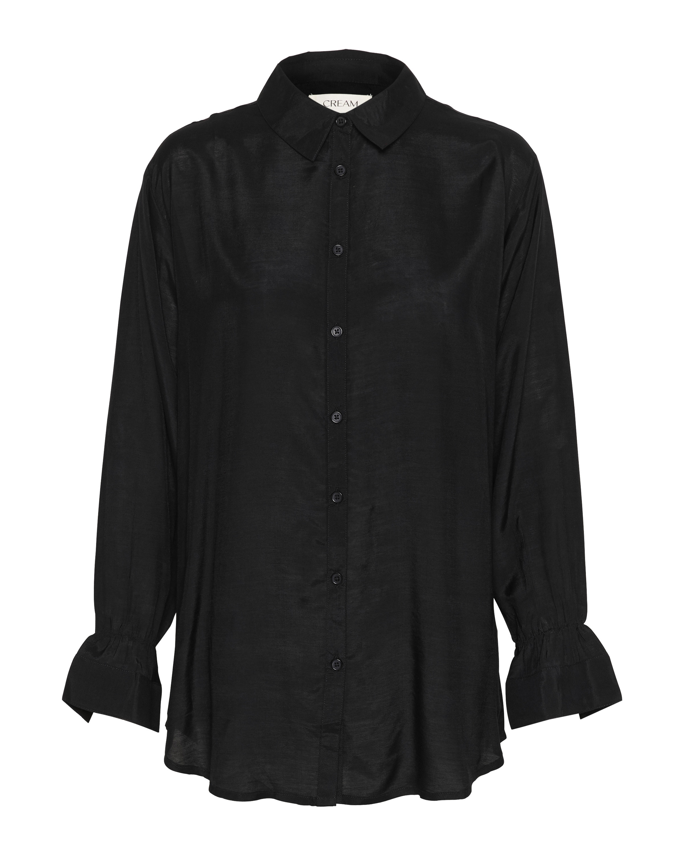 melns Cream Blūze 'Smokia': no priekšpuses