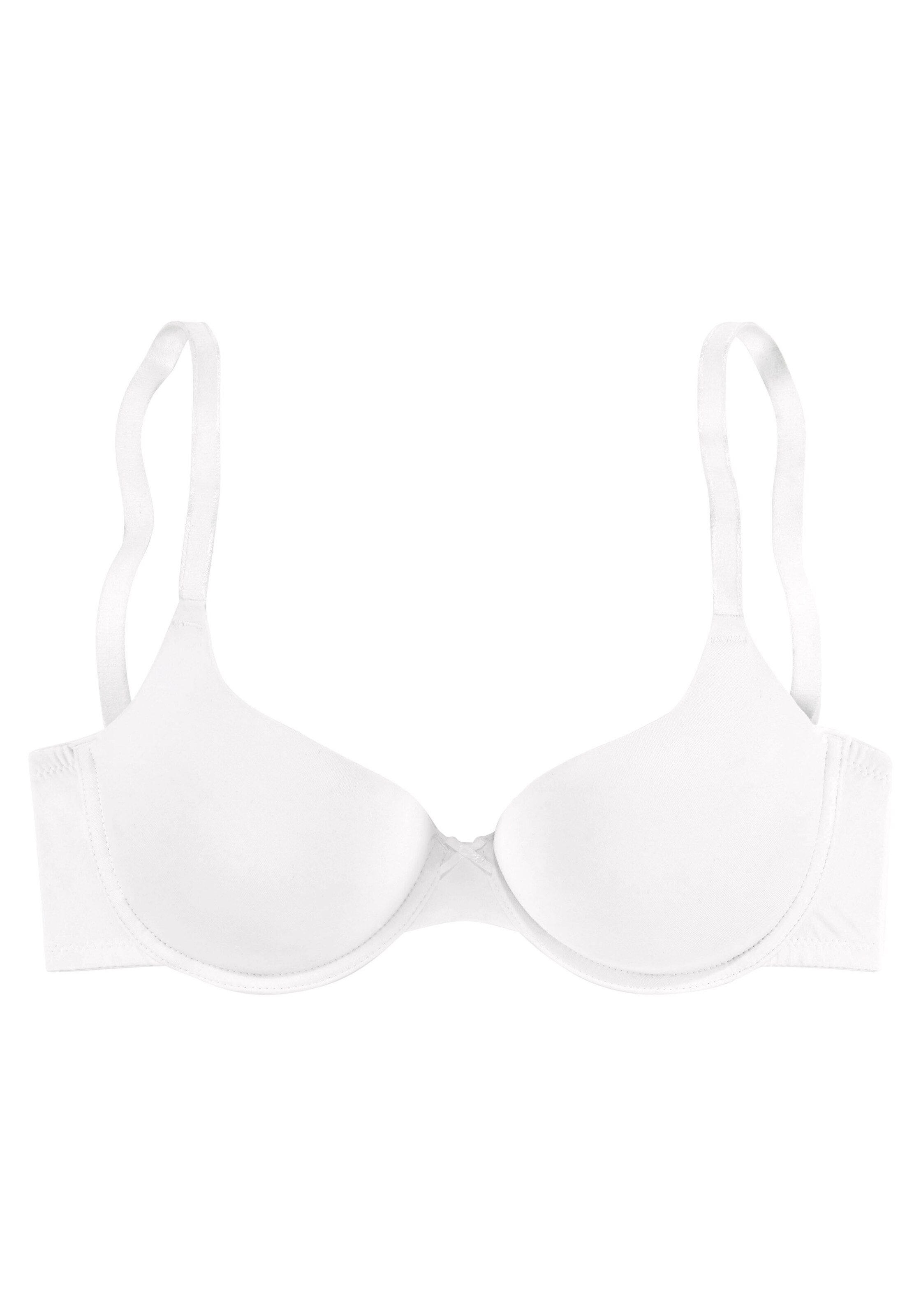 LASCANA T-shirt BH i hvid: forside