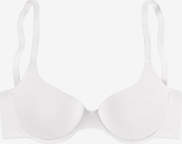 LASCANA T-shirt Bra in White: front