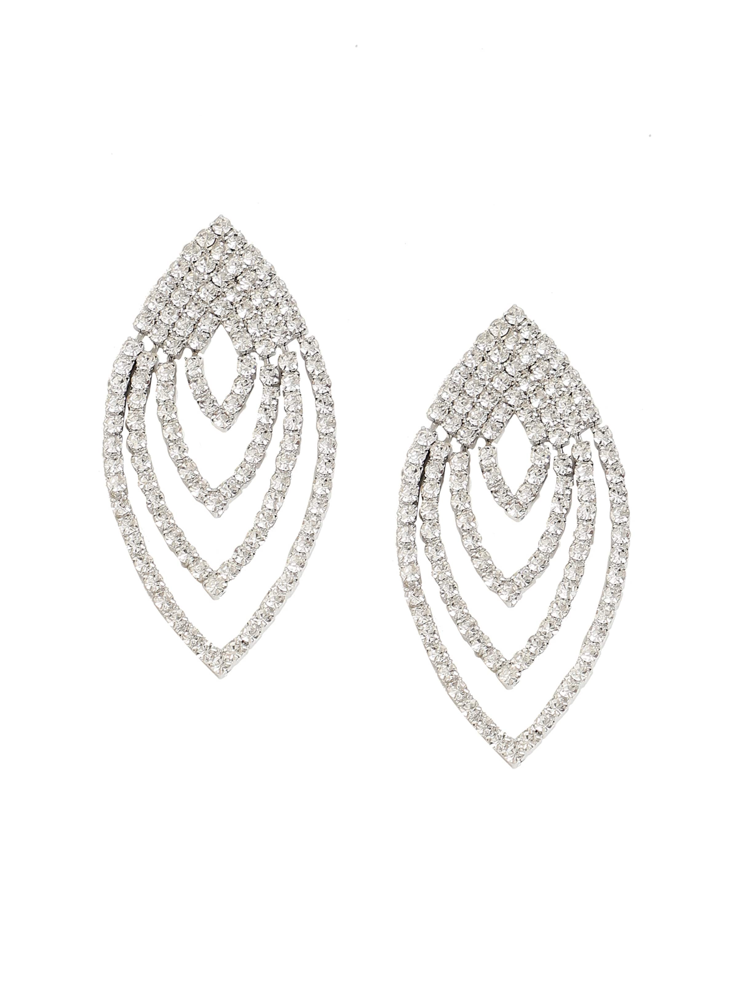 SOHI Обеци ' Mamata ' в сребърно: отпред