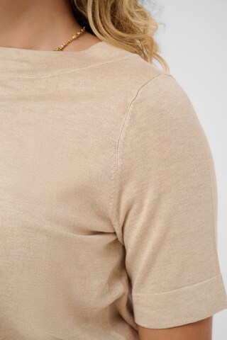 KAFFE CURVE Sweater in Beige