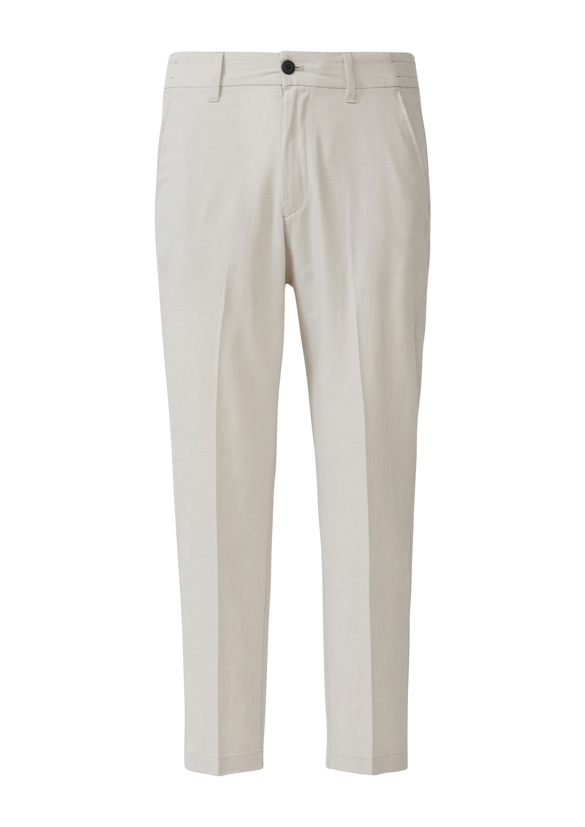 Effilé Pantalon chino s.Oliver BLACK LABEL en beige : devant