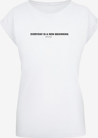 Merchcode Shirt 'Hope' in Wit: voorkant