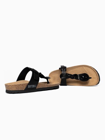 Bayton T-Bar Sandals 'Huelva' in Black