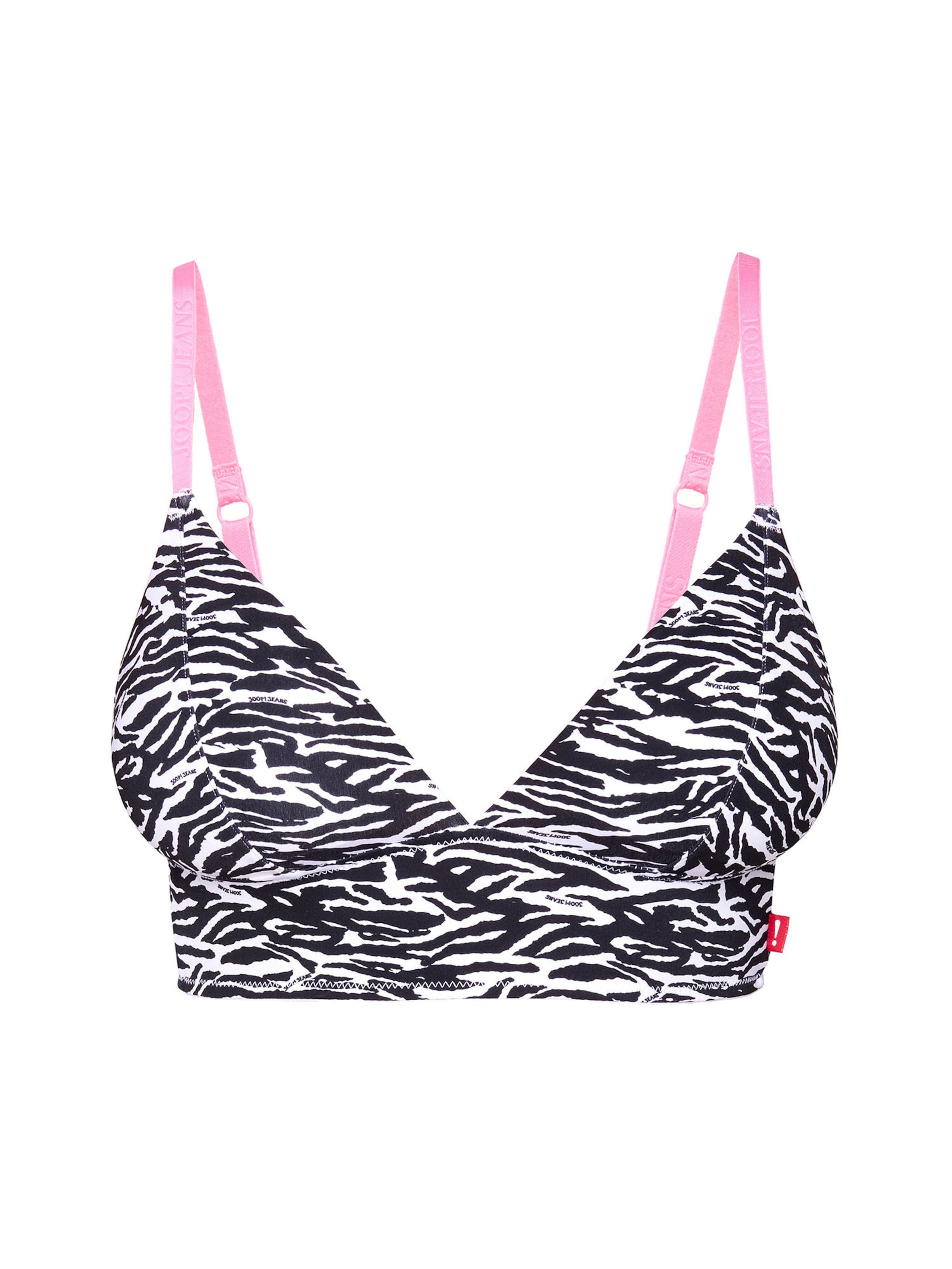 JOOP! Jeans Bralette Bra in Black: front