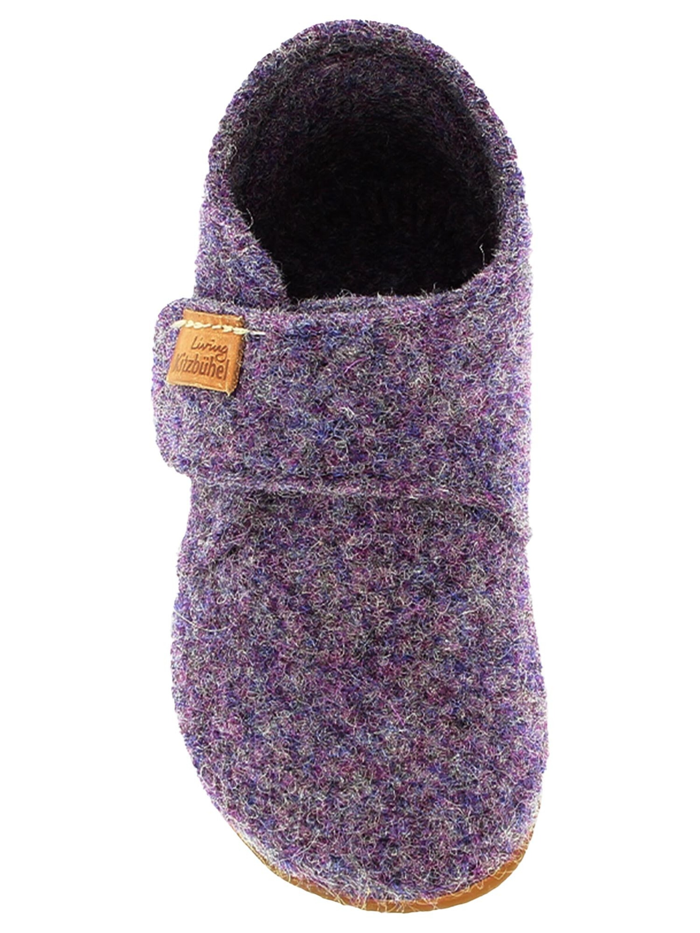 Living Kitzbühel Slipper 'Filz' in Purple