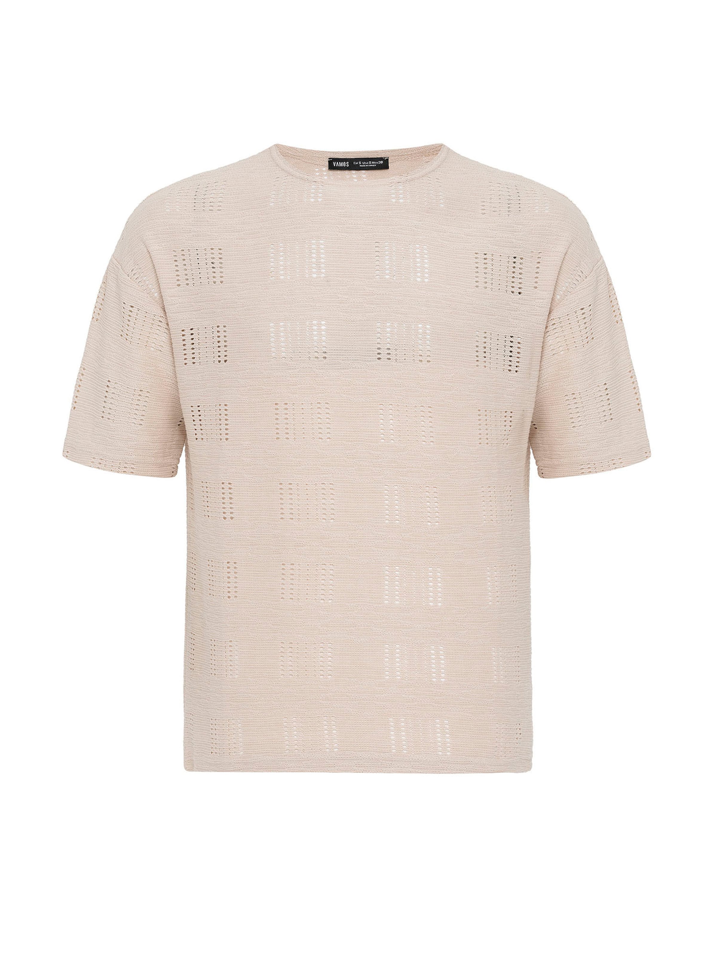 bēšs VAMOS CLO T-Krekls: no priekšpuses