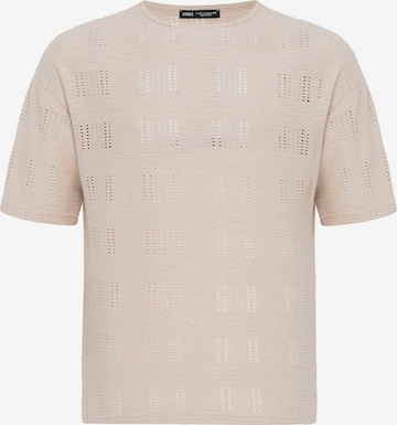 Tricou de la VAMOS CLO pe bej: față