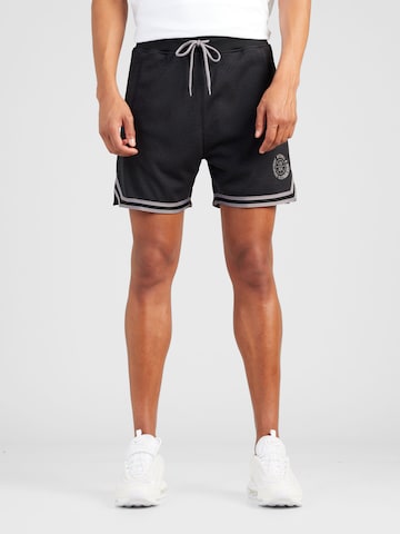 Mitchell & Ness Regular Workout Pants 'GAME DAY 2.0' in Black: front