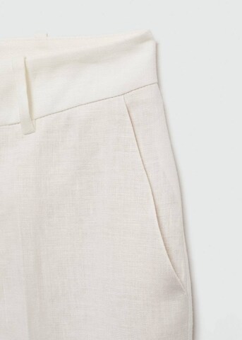 MANGO Regular Pleated Pants 'Niza' in White
