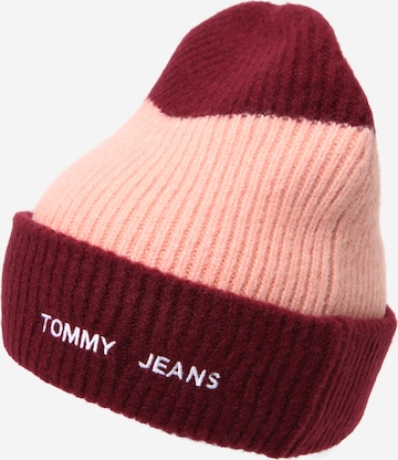 Tommy Jeans Beanie 'ACADEMIA' in Red: front