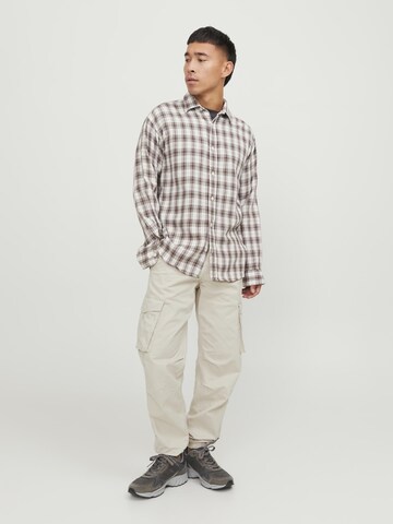 JACK & JONES Tapered Cargobroek 'Kane Noah' in Beige